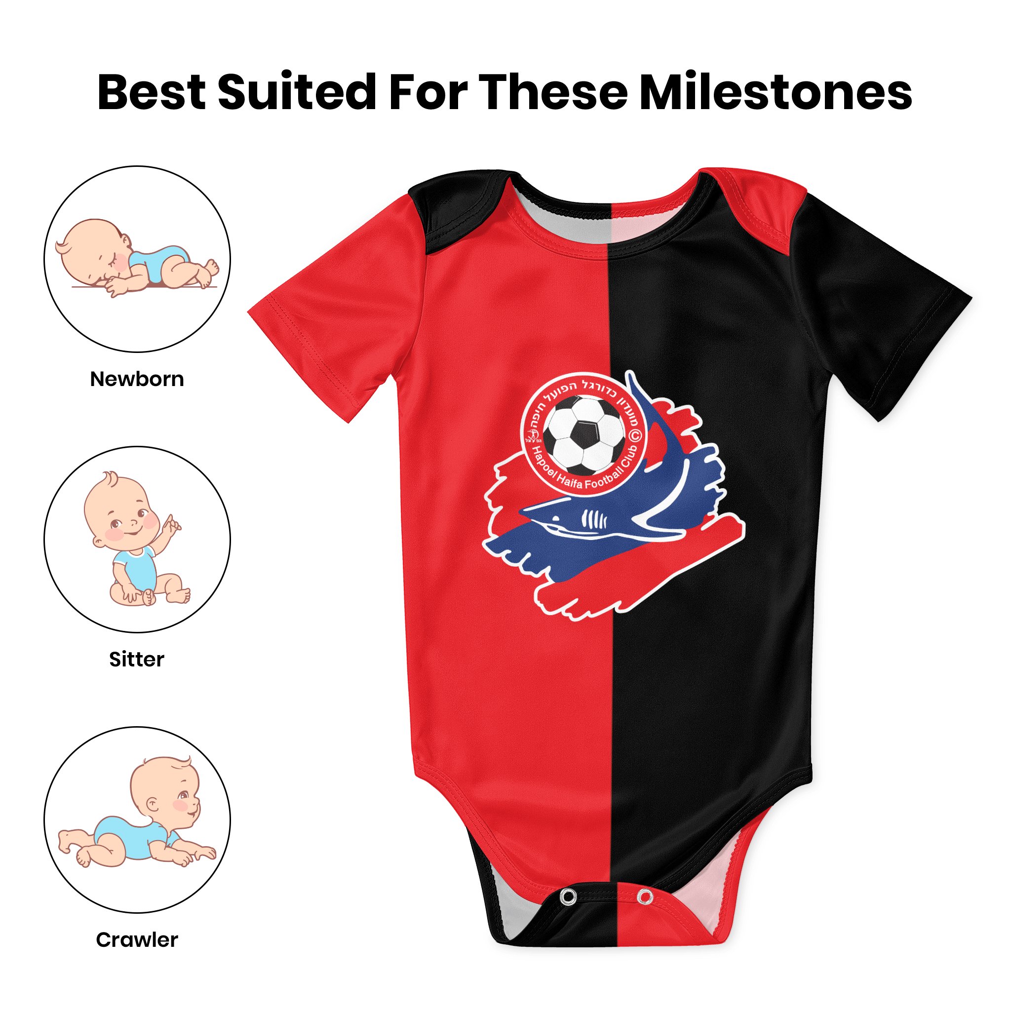 Hapoel Haifa Baby Bodysuit Uni - Baby Clothing Newborn บทวิจารณ์และราคา