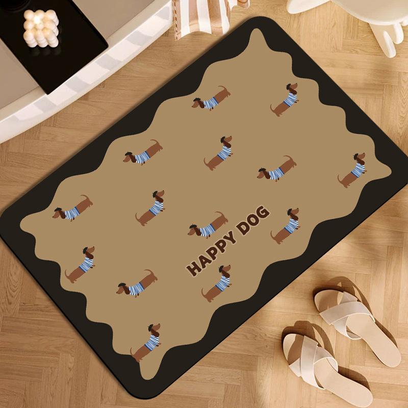 Cartoon Dachshund Carpet Mat R - Baby Clothing Made In Usa บทวิจารณ์และราคา