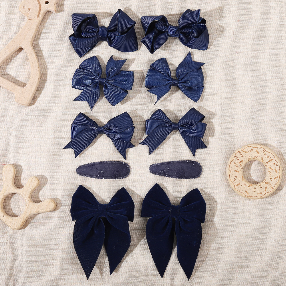 10Pcs/set Bows Hair Clip Set f - Newborn Gift Set บทวิจารณ์และราคา