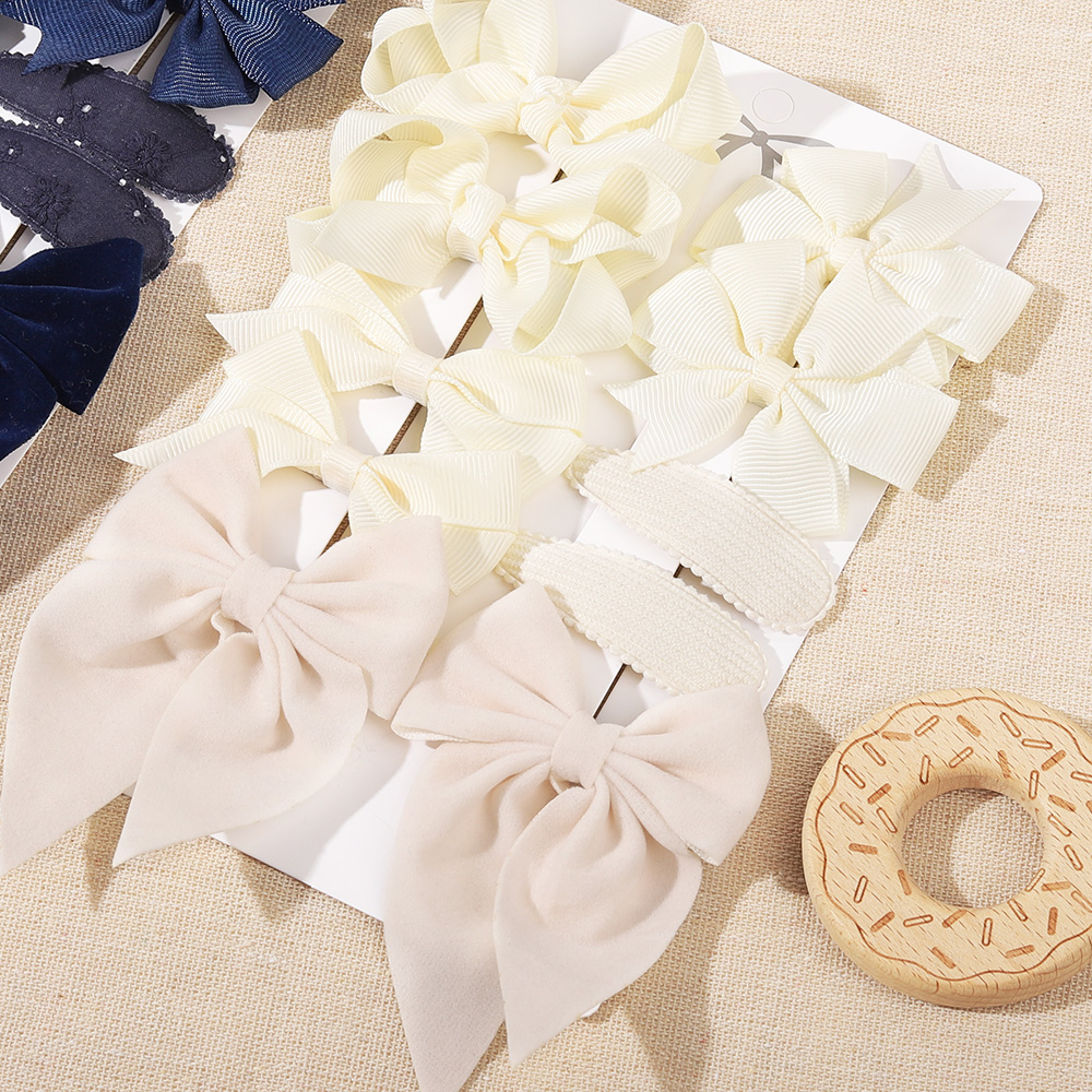 10Pcs/set Bows Hair Clip Set f - Newborn Gift Set บทวิจารณ์และราคา