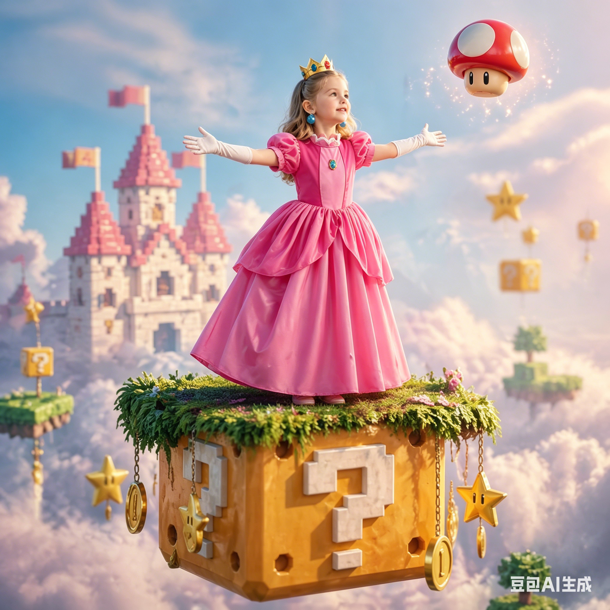 Princess Peach Style Dress Up  - Newborn Gift Set บทวิจารณ์และราคา