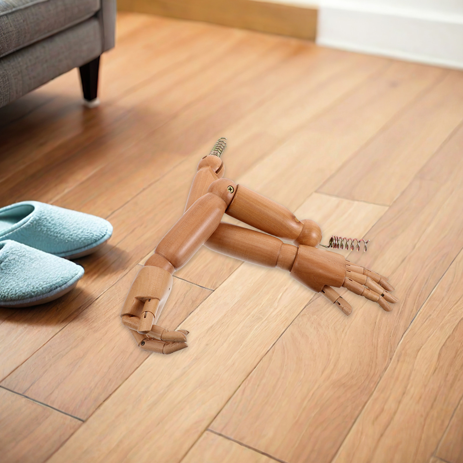 1Pair Bionic Wooden Mannequin  - Baby Clothing Display บทวิจารณ์และราคา