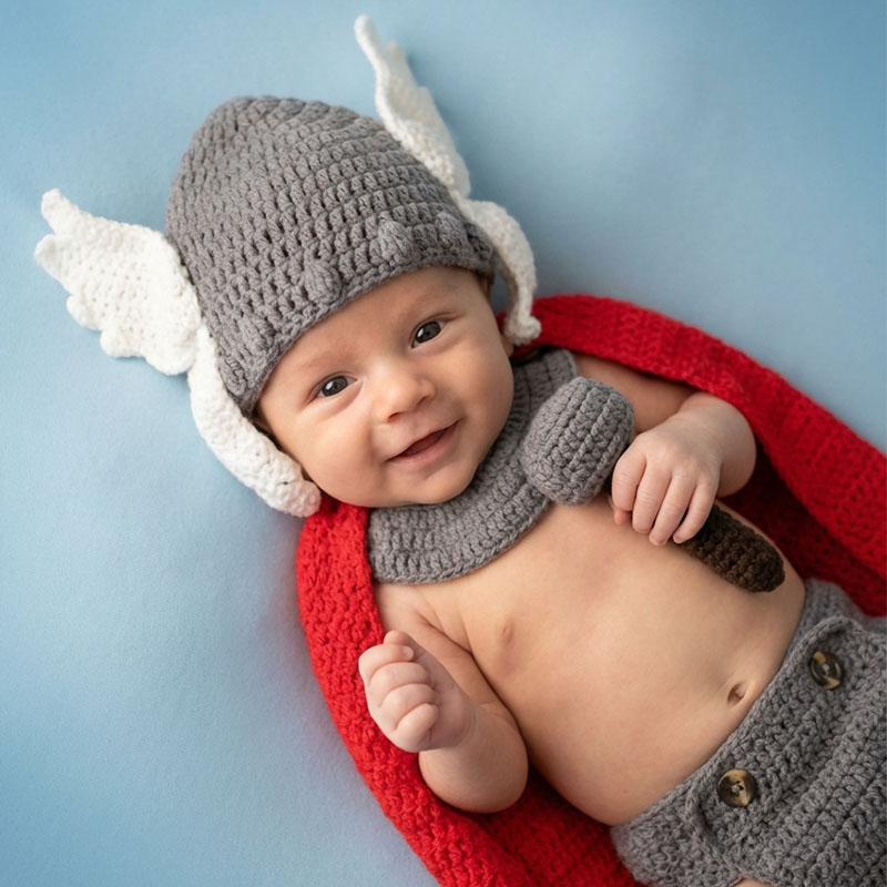 Newborn Photography Props Thor - Baby Clothing Newborn บทวิจารณ์และราคา
